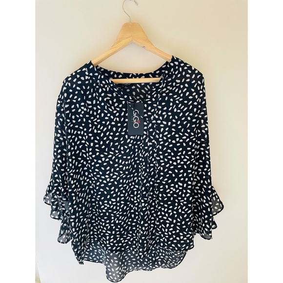 Black White Blouse by Gigio - Picture 5 of 14